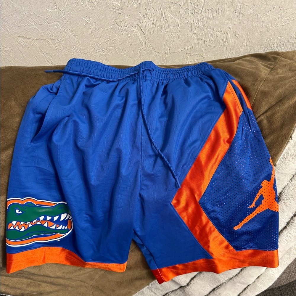 Gators Blue and Orange Athletic Men's Shorts